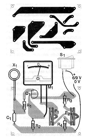 Figura 4 – Placa para el electroscópio
