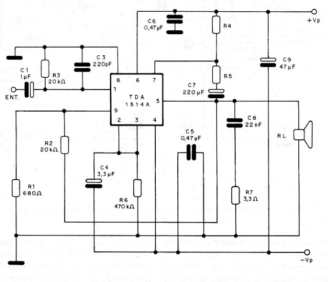 Figura 4 - Diagrama del amplificador
