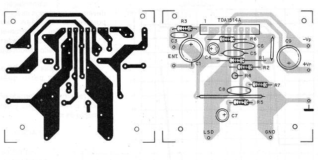 Figura 5 - Placa de circuito impreso para el montaje

