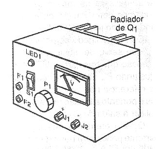 Figura 3 - Sugerencia de caja para montaje de la fuente.

