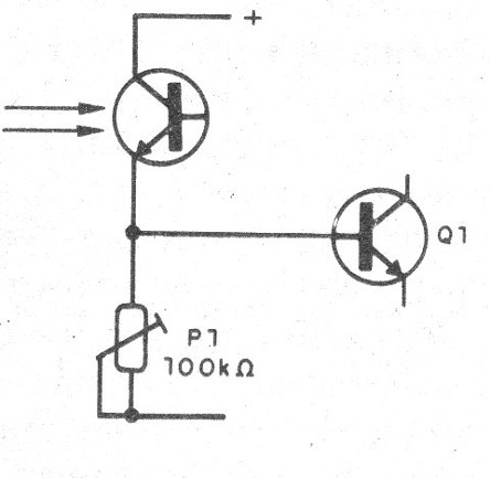   Figura 6 - Conexión de un foto-transistor
