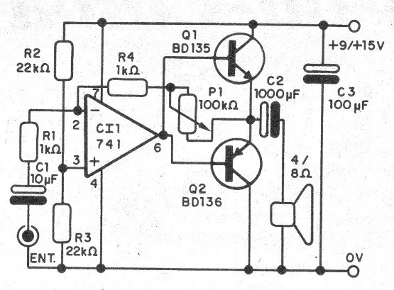 Figura 1 - Diagrama del amplificador
