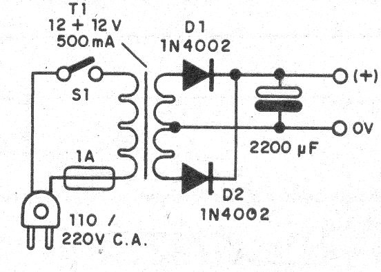 Figura 3 - Fuente para el amplificador
