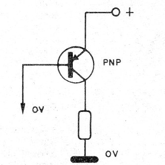Figura 3 - Uso de un transistor PNP
