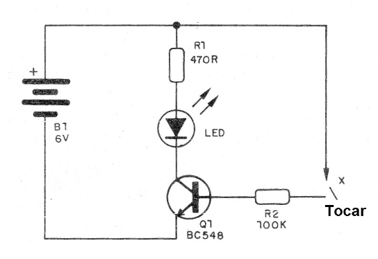 Figura 4 - El transistor como llave
