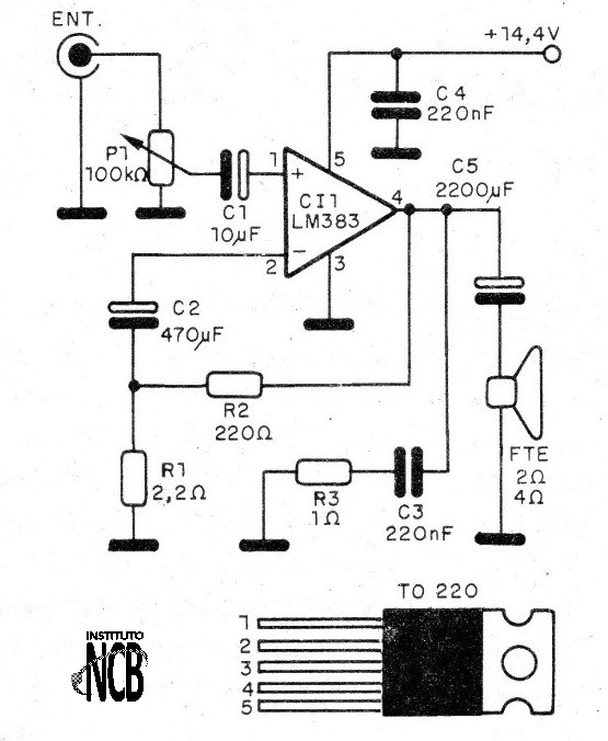 Figura 1 - Diagrama completo del amplificador
