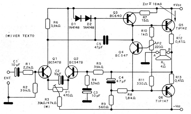 Figura 4 - Diagrama del amplificador básico
