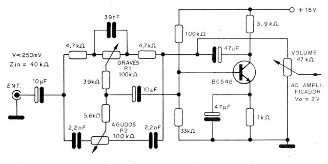 Figura 8 - Preamplificador con control de tono

