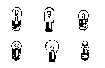 Figura 42 – Lámparas incandescentes comunes utilizadas en los paneles

