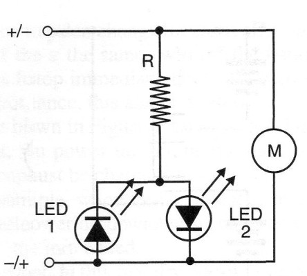 Figura 1 - Circuito del indicador LED
