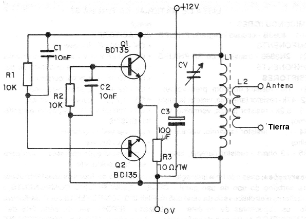 Figura 1 - Transmisor de onda corta
