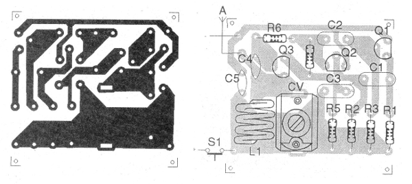 Figura 2 - Placa de circuito impreso del transmisor
