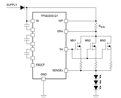 Figura 3- Excitación de MOSFETs en paralelo
