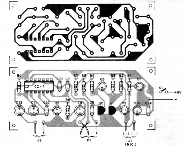  Figura 9 - Placa de circuito impreso para el montaje
