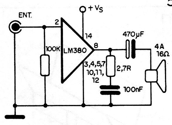 Figura 5 - Circuito para evitar oscilaciones
