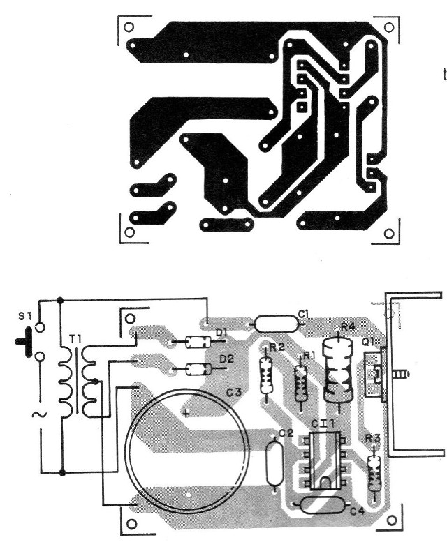    Figura 5 - Placa de circuito impreso para el montaje
