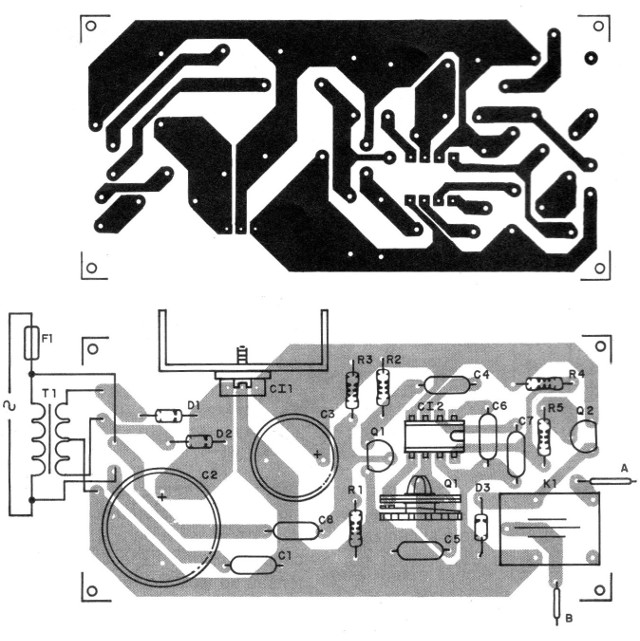    Figura 7 - Placa de circuito impreso para el montaje
