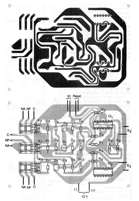 Figura 3 - Placa de circuito impreso para el montaje
