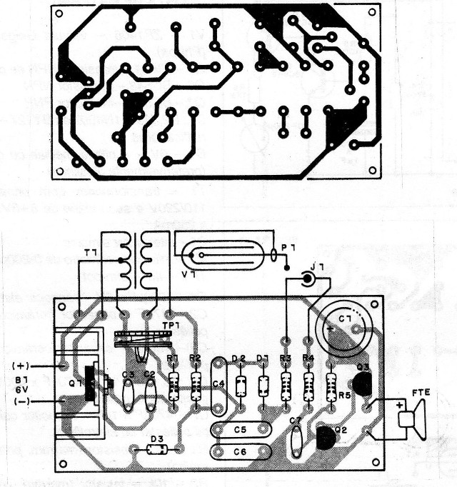 Figura 9 - Placa de circuito impreso para el circuito 2
