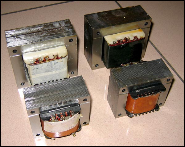 Figura 2- Transformadores comunes utilizados en fuentes de alimentación.
