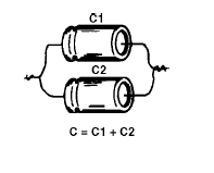     Figura 122 y dos capacitores electrolíticos en paralelo
