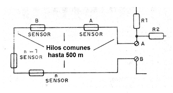    Figura 2 - Conexión de sensores en serie
