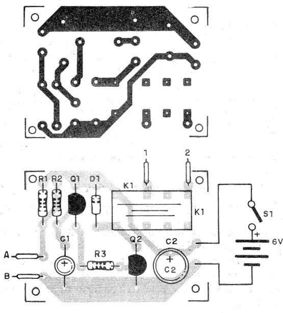    Figura 6 - Placa de circuito impreso para el montaje
