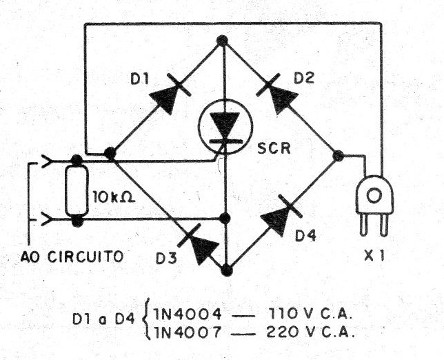 Figura 1 - Uso de un puente de diodos
