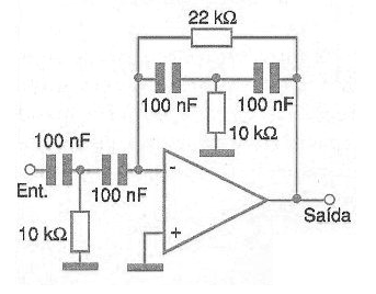 Figura 6 - Filtro de segundo orden con un amplificador operacional.
