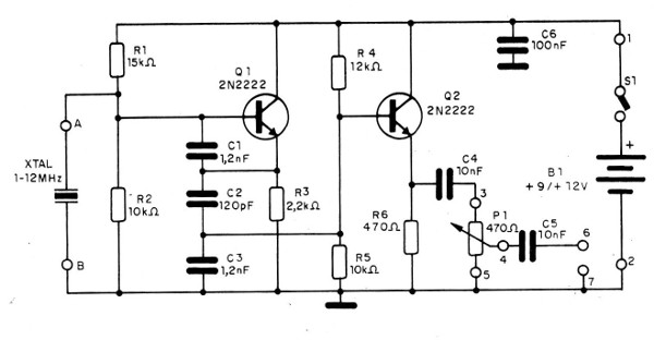    Figura 1 - Diagrama completo del oscilador
