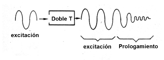 Figura 4 - La oscilación amortiguada del doble T
