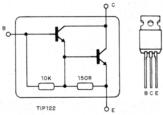Figura 2 - El transistor Darlington TIP122
