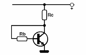 Figura 15- Polarización automática de un transistor NPN
