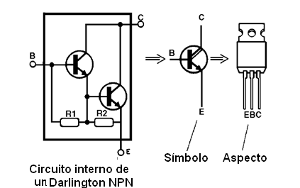 Figura 10 – Un transistor de potencia Darlington   

