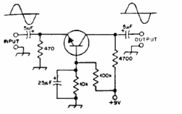 Amplificador básico com transistor
