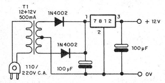 Figura 4 - Fuente de alimentación para la alarma
