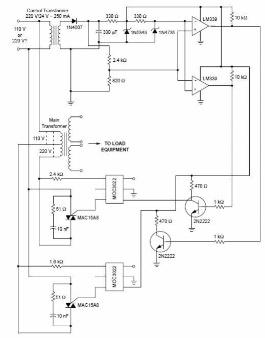 Selector automático de tensión
