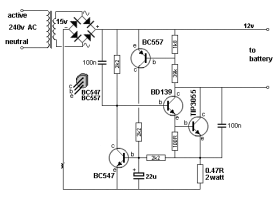 Cargador de batería de 12V 
