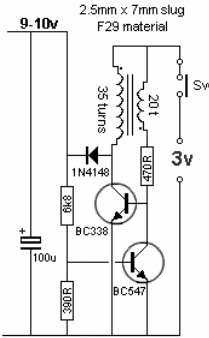 Alimentación de 9 V desde 3 V 
