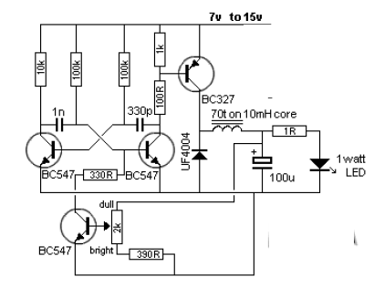 Convertidor LED de 1W 
