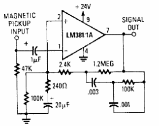 Amplificador de sonido de bajo ruido 
