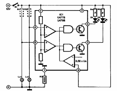 Monitor de luz para automóvil 
