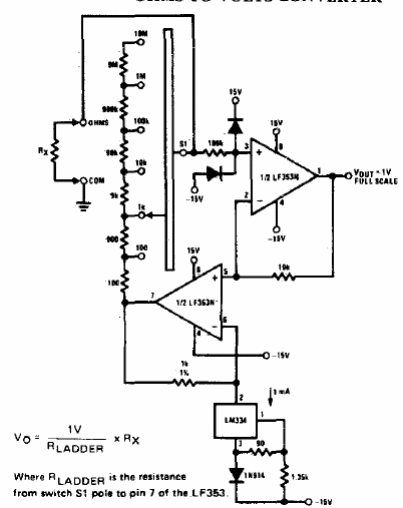 Conversor de ohms a volts
