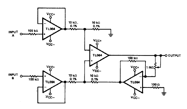 Amplificador de instrumentación con FET 
