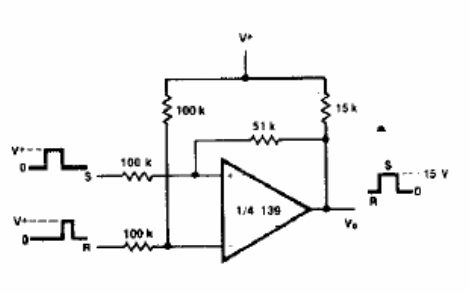 Biestable con operacional o LM139
