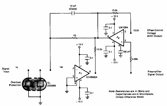 Amplificador de electrómetro 
