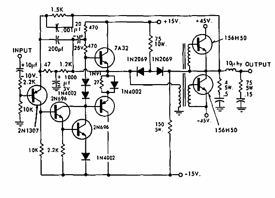 Amplificador de 100 W 
