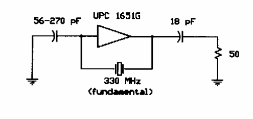 Oscilador de 330 MHz 
