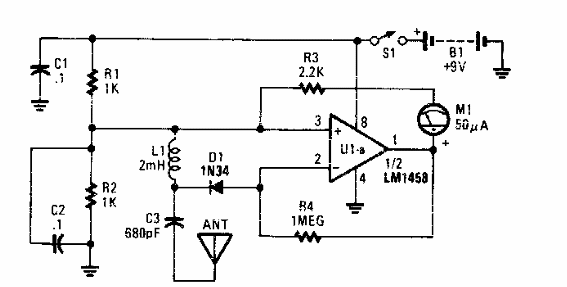 Detector de campo RF 
