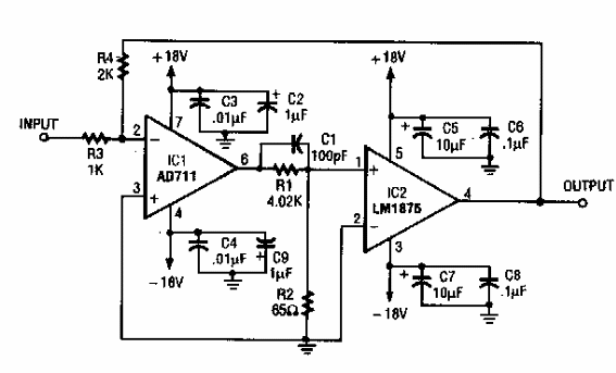 Amplificador de 10 W 
